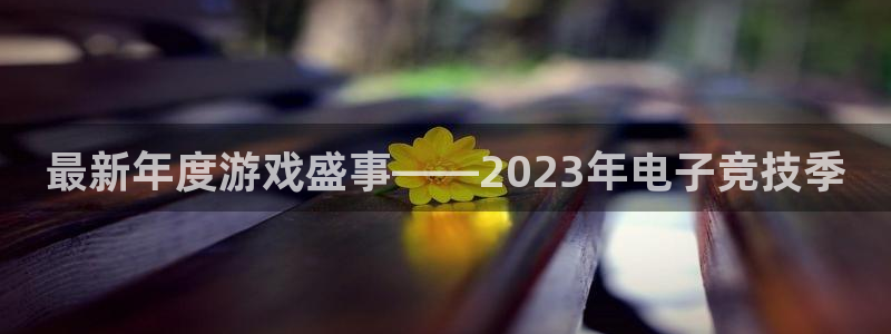 杜邦娱乐测速登陆：最新年度游戏盛事——2023年电子竞技季