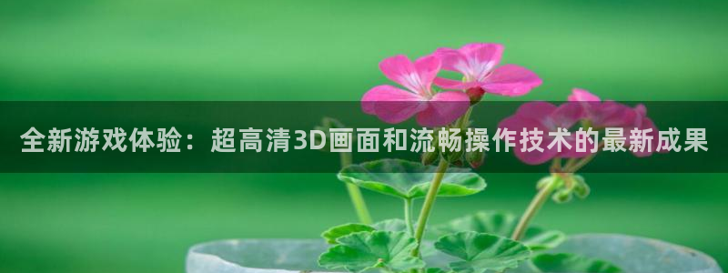 杜邦娱乐注册开户：全新游戏体验：超高清3D画面和流畅操作技术